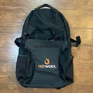 HOTWORX Yoga Backpack Black Gym Bag Mat Carrier Pilates Workout w/ Strap